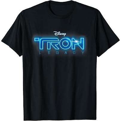 Amazon | ディズニー トロン 1982 公式 オリジナル 映画 ロゴ Tシャツ